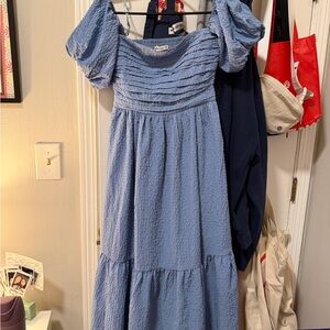 Abercrombie & Fitch Blue Long Sleeve Dress